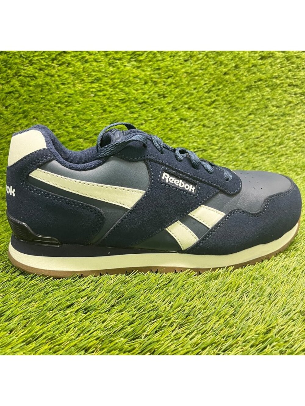 Reebok Classic Harman Mens Size 8 Blue White Composite Toe Safety Work Shoes